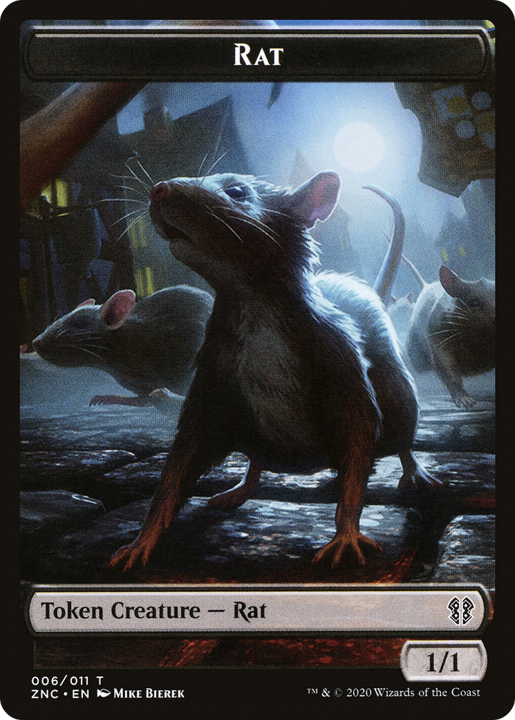 Rat (TZNC-006) [Zendikar Rising Commander Tokens]