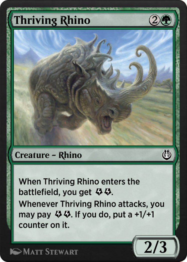Thriving Rhino (KLR-183) [Kaladesh Remastered]