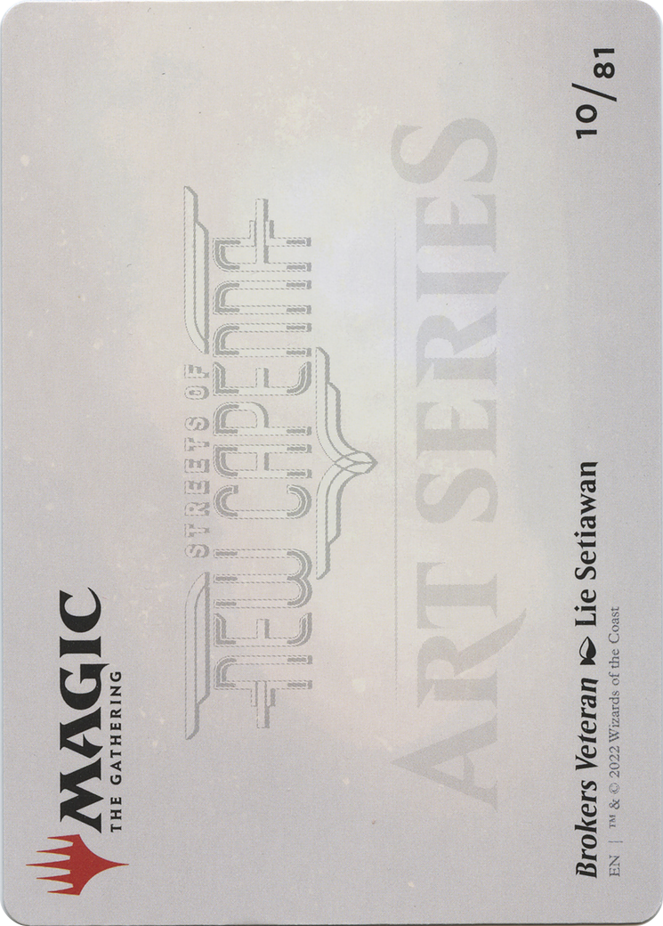 Brokers Veteran // Brokers Veteran (ASNC-010) (Borderless) [New Capenna Art Series] Foil