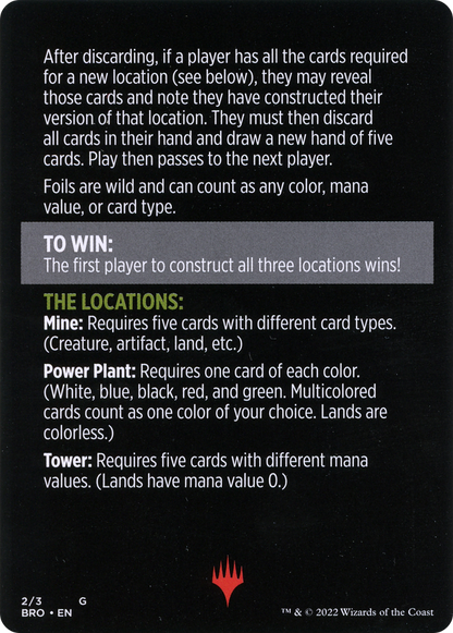 Urza's Blueprints (minigame) // Urza's Blueprints (cont'd) (MBRO-002) [The Brothers' War Minigames]