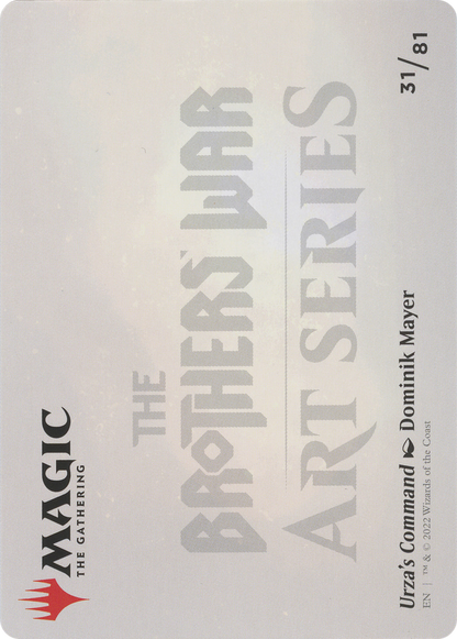 Urza's Command // Urza's Command (ABRO-031) (Borderless) [The Brothers' War Art Series]
