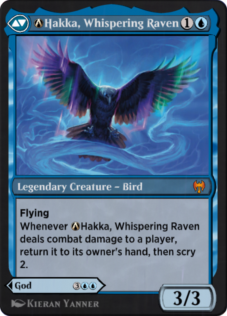 A-Alrund, God of the Cosmos // A-Hakka, Whispering Raven (KHM-A-40) [Kaldheim]