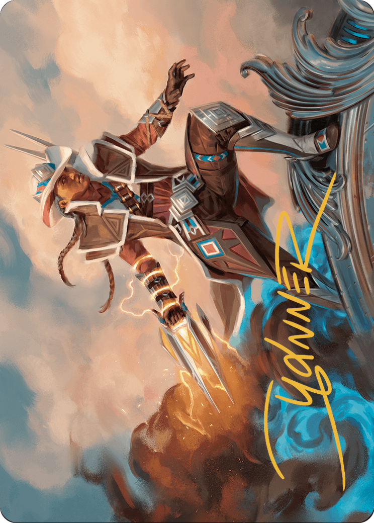 Annie Flash, the Veteran // Annie Flash, the Veteran (AOTJ-017) (Borderless) [Outlaws of Thunder Junction Art Series] Foil