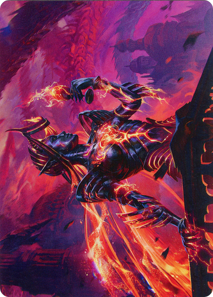 Ayara, Furnace Queen // Ayara, Furnace Queen (AMOM-021) (Borderless) [March of the Machine Art Series]