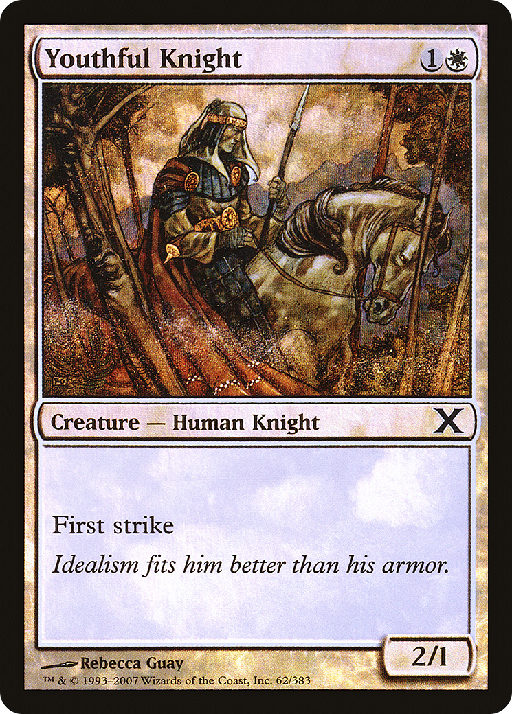 Youthful Knight (10E-62★) [Tenth Edition] Foil