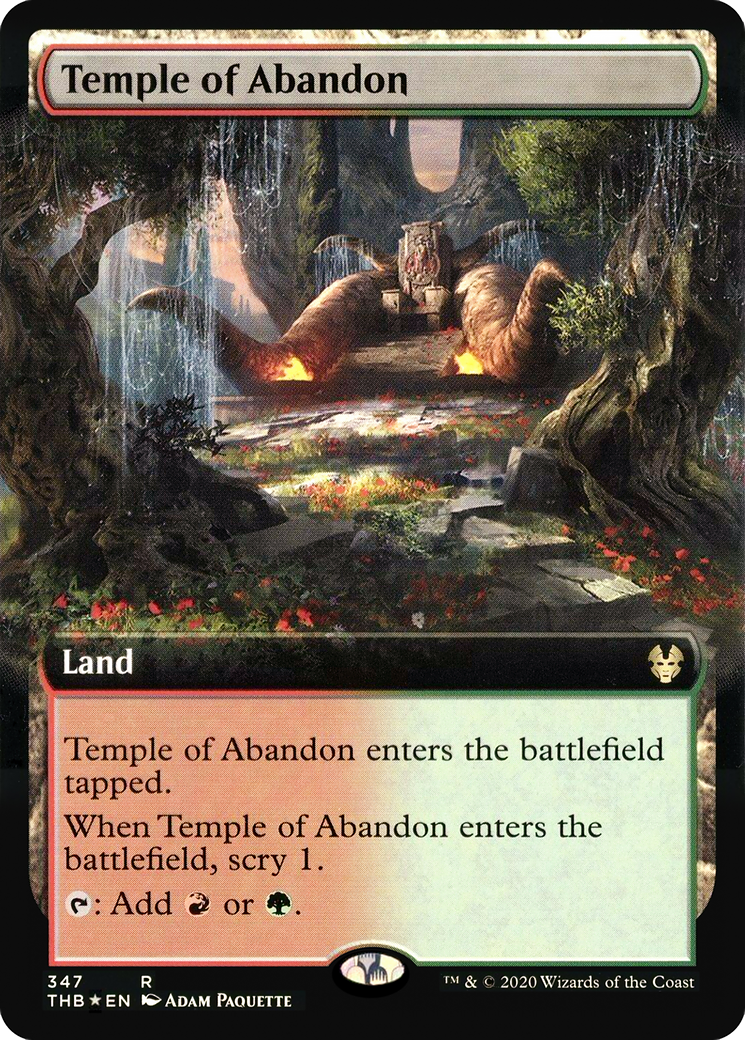 Temple of Abandon (Extended Art) (THB-347★) [Theros Beyond Death] Foil