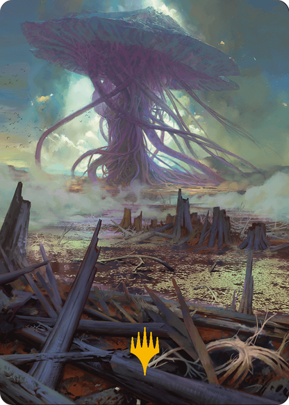 Swamp // Swamp (AMH3-024) (Borderless) [Modern Horizons 3 Art Series] Foil