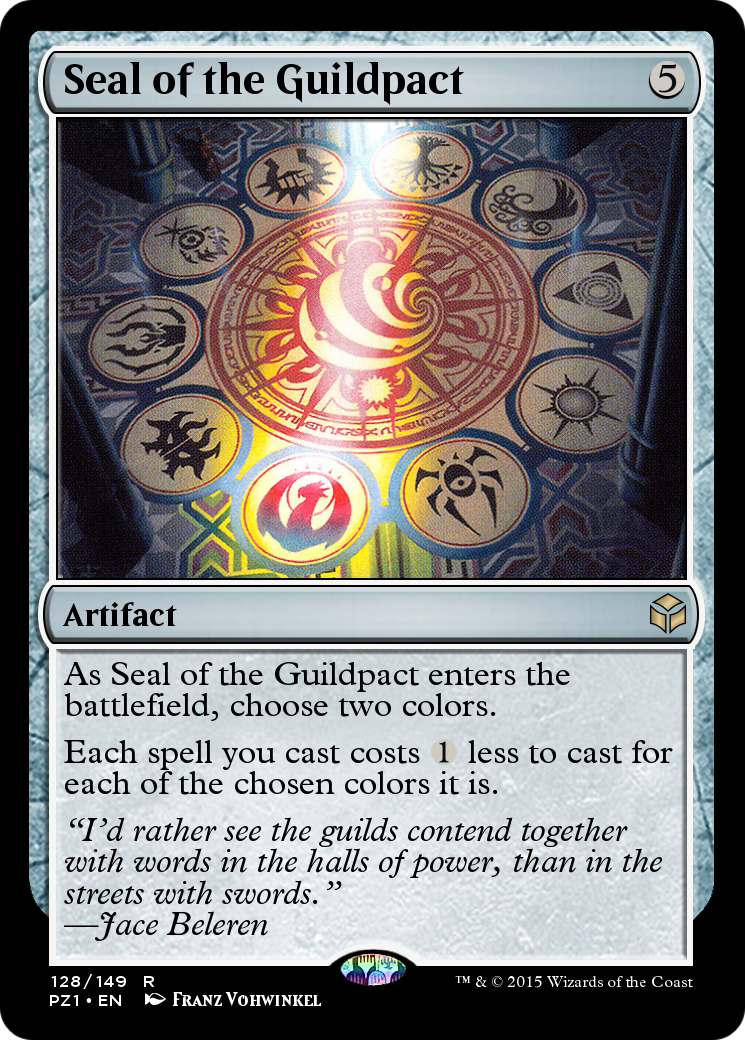 Seal of the Guildpact (PZ1-128) [Legendary Cube Prize Pack] Foil