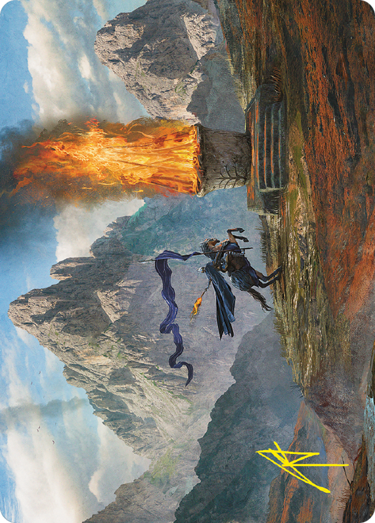 Call for Aid // Call for Aid (ALTR-060) (Borderless) [Tales of Middle-earth Art Series]