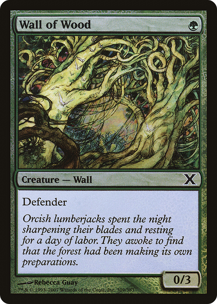 Wall of Wood (10E-309★) [Tenth Edition] Foil