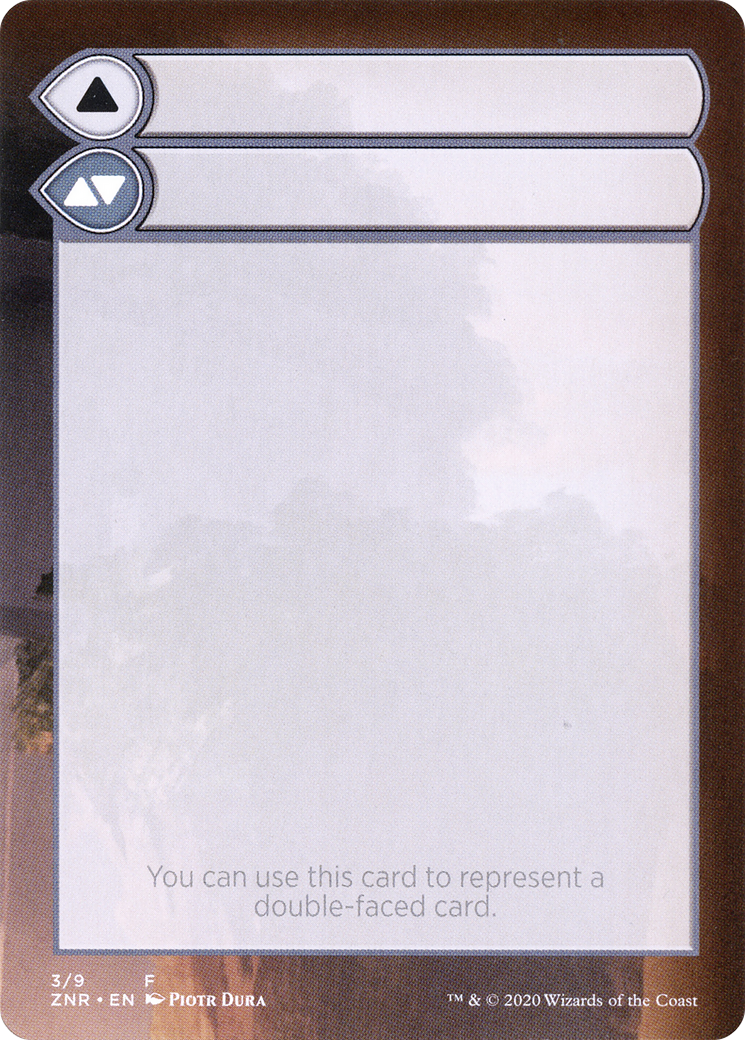 Double-Faced Substitute Card (SZNR-003) (Borderless) [Zendikar Rising Substitute Cards]