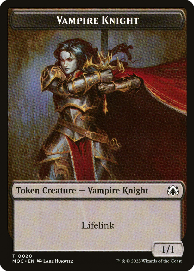Vampire Knight (TMOC-020) [March of the Machine Commander Tokens]