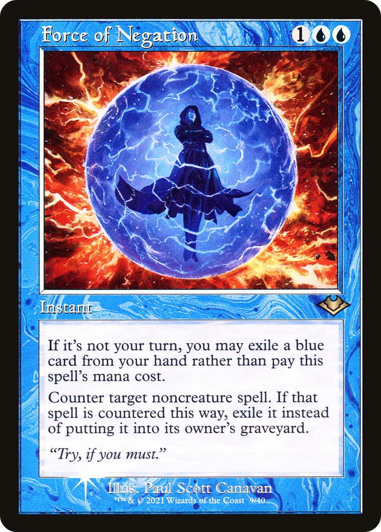 Force of Negation (MH1-009) [Modern Horizons 1 Timeshifts] Etched Foil