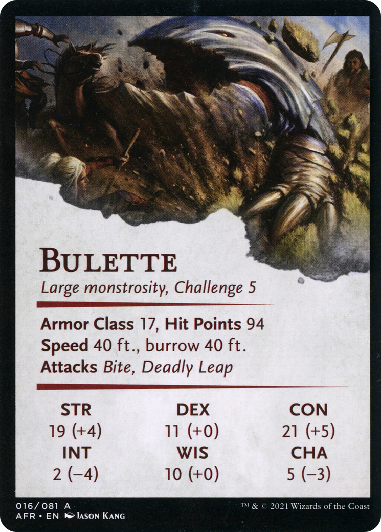 Bulette // Bulette (AAFR-016) (Borderless) [Adventures in the Forgotten Realms Art Series]