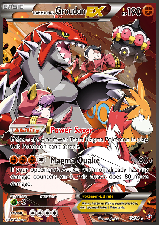 Groudon ex du-Faune Team Magma (15/34) [XY: Double Crise]