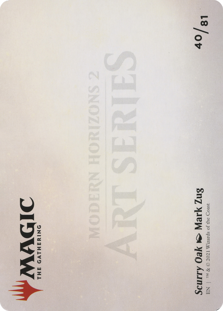 Scurry Oak // Scurry Oak (AMH2-040) (Borderless) [Modern Horizons 2 Art Series] Foil