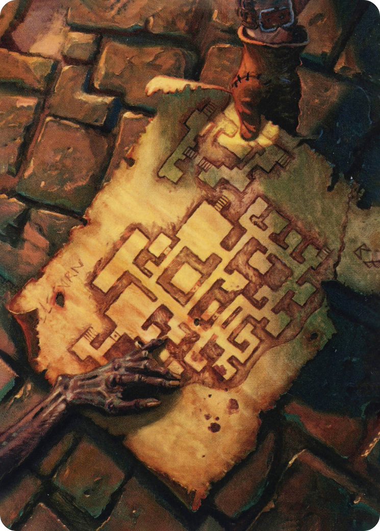 Dungeon Map // Dungeon Map (AAFR-057) (Borderless) [Adventures in the Forgotten Realms Art Series] Foil