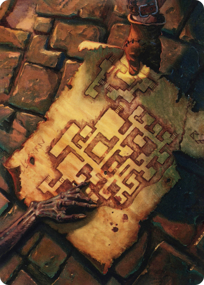 Dungeon Map // Dungeon Map (AAFR-057) (Borderless) [Adventures in the Forgotten Realms Art Series] Foil