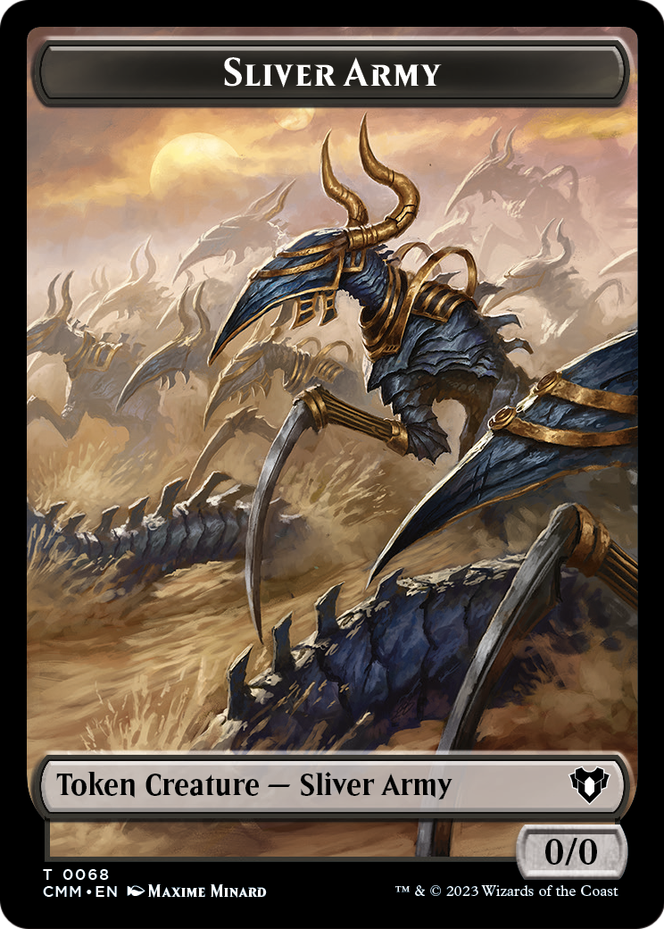 Sliver Army (TCMM-068) [Commander Masters Tokens] Foil