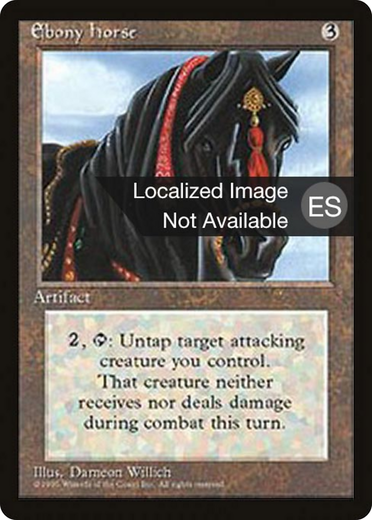 Ebony Horse (4BB-318) [Fourth Edition Foreign Black Border]