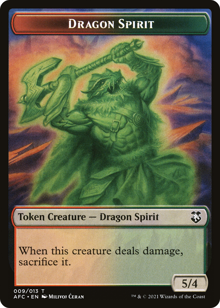 Dragon Spirit (TAFC-009) [Forgotten Realms Commander Tokens]