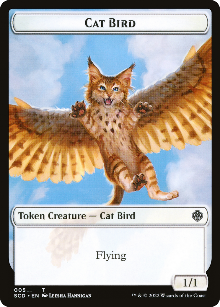 Cat Bird (TSCD-005) [Starter Commander Deck Tokens] Foil