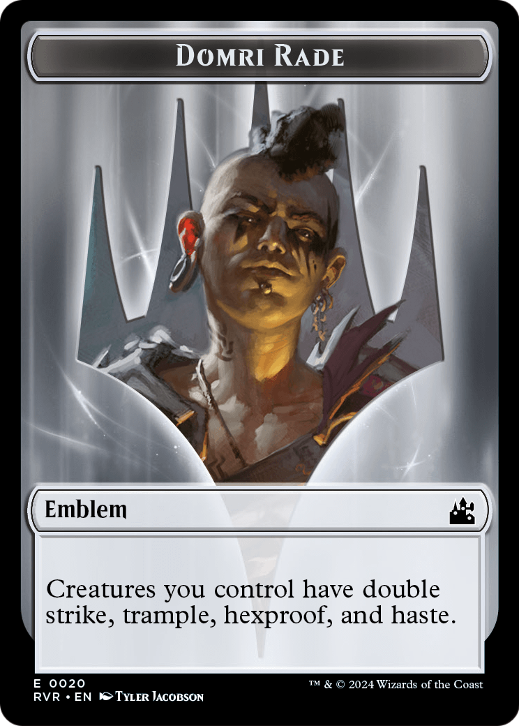 Domri Rade Emblem (TRVR-020) [Ravnica Remastered Tokens]