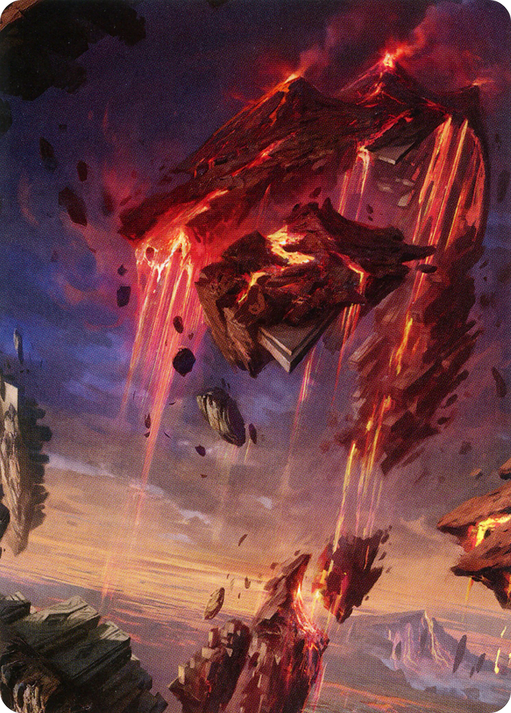 Mountain // Mountain (AZNR-017) (Borderless) [Zendikar Rising Art Series] Foil