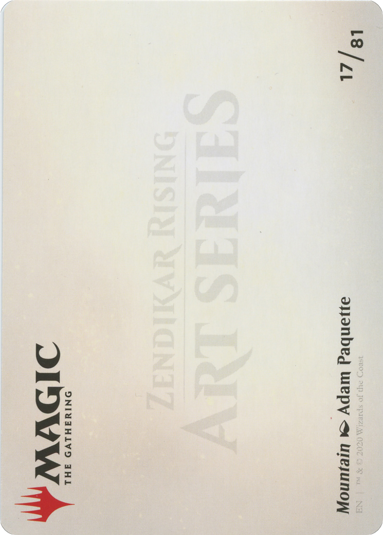 Mountain // Mountain (AZNR-017) (Borderless) [Zendikar Rising Art Series] Foil