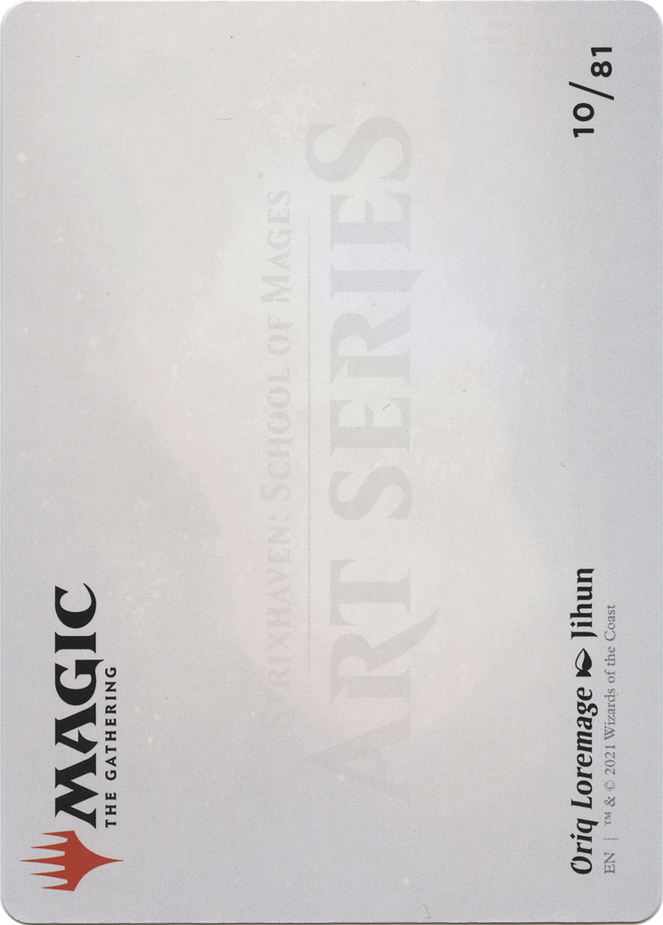 Oriq Loremage // Oriq Loremage (ASTX-010) (Borderless) [Strixhaven Art Series] Foil