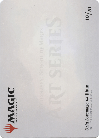 Oriq Loremage // Oriq Loremage (ASTX-010) (Borderless) [Strixhaven Art Series] Foil