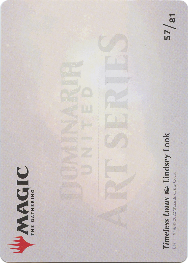 Timeless Lotus // Timeless Lotus (ADMU-057) (Borderless) [Dominaria United Art Series] Foil