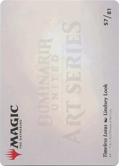 Timeless Lotus // Timeless Lotus (ADMU-057) (Borderless) [Dominaria United Art Series]