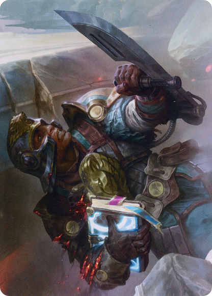 Retrieval Agent // Retrieval Agent (ABRO-011) (Borderless) [The Brothers' War Art Series] Foil