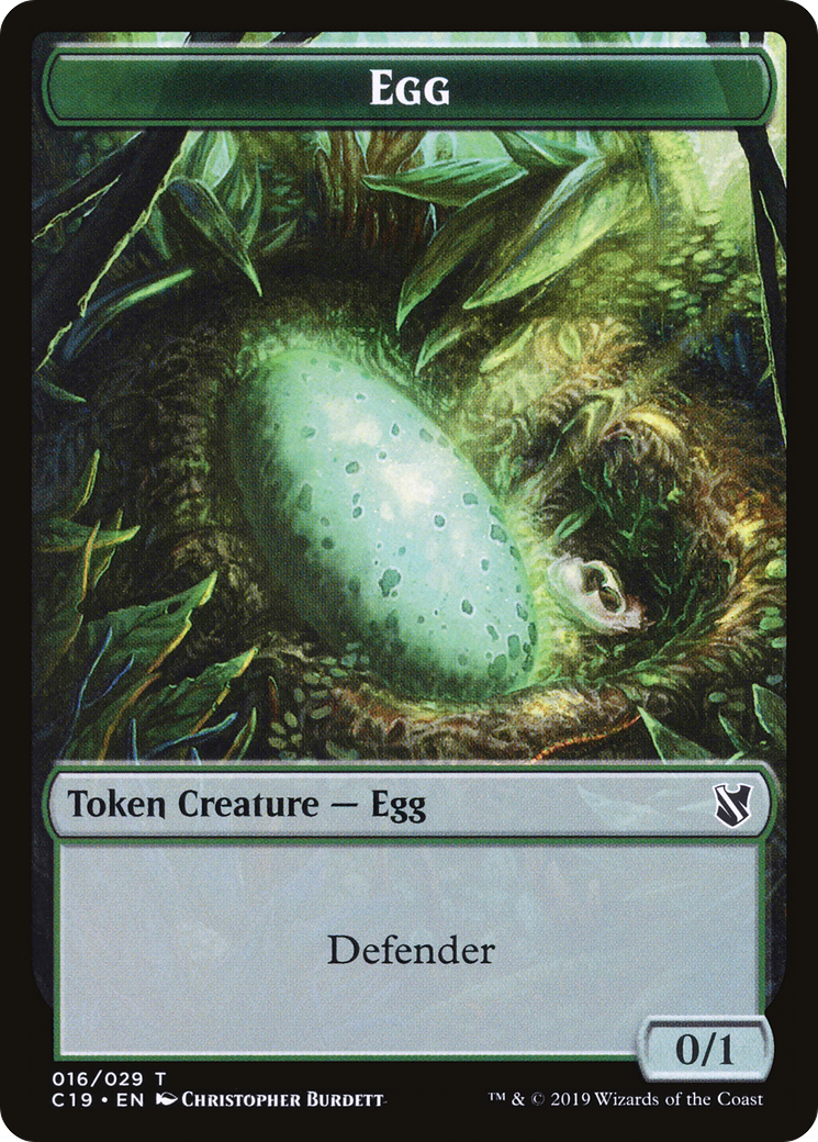 Egg (TC19-016) [Commander 2019 Tokens]