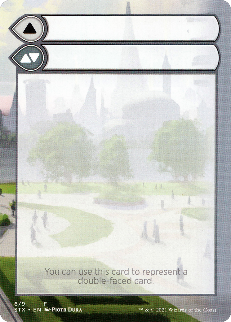 Double-Faced Substitute Card (SSTX-006) (Borderless) [Strixhaven: School of Mages Substitute Cards]