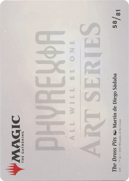 The Dross Pits // The Dross Pits (AONE-058) (Borderless) [Phyrexia: All Will Be One Art Series] Foil