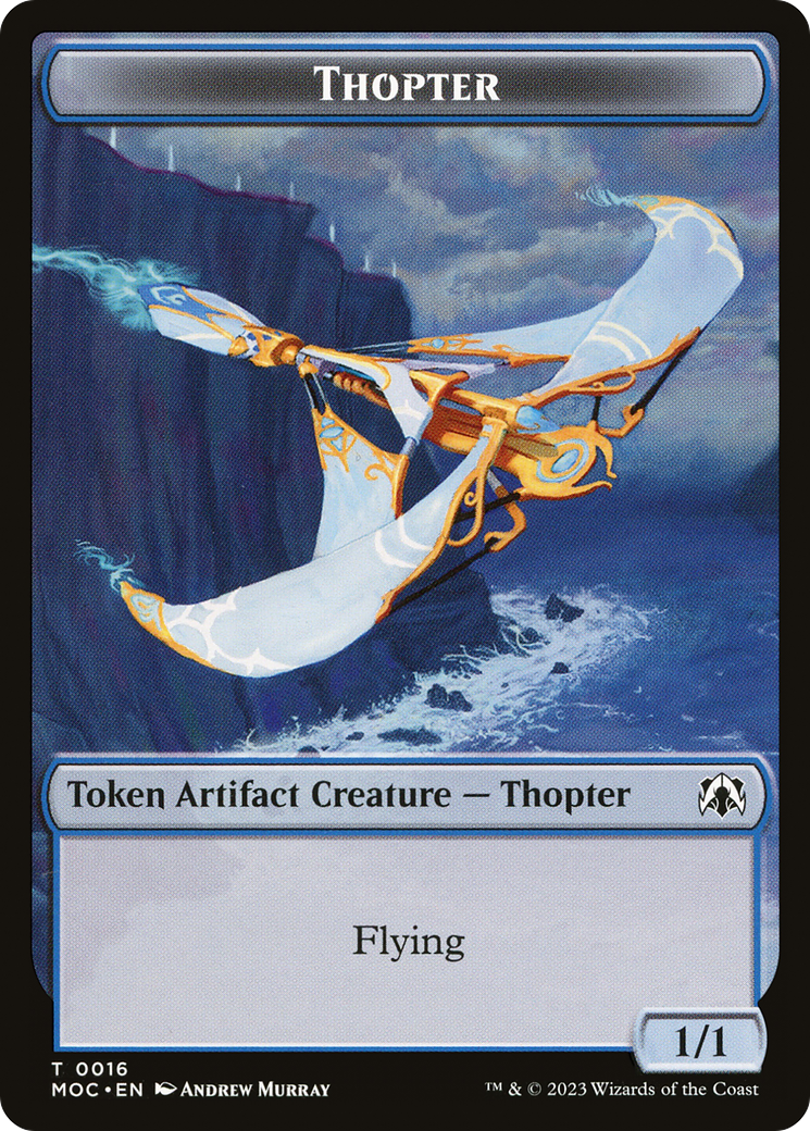 Thopter (TMOC-016) [March of the Machine Commander Tokens]