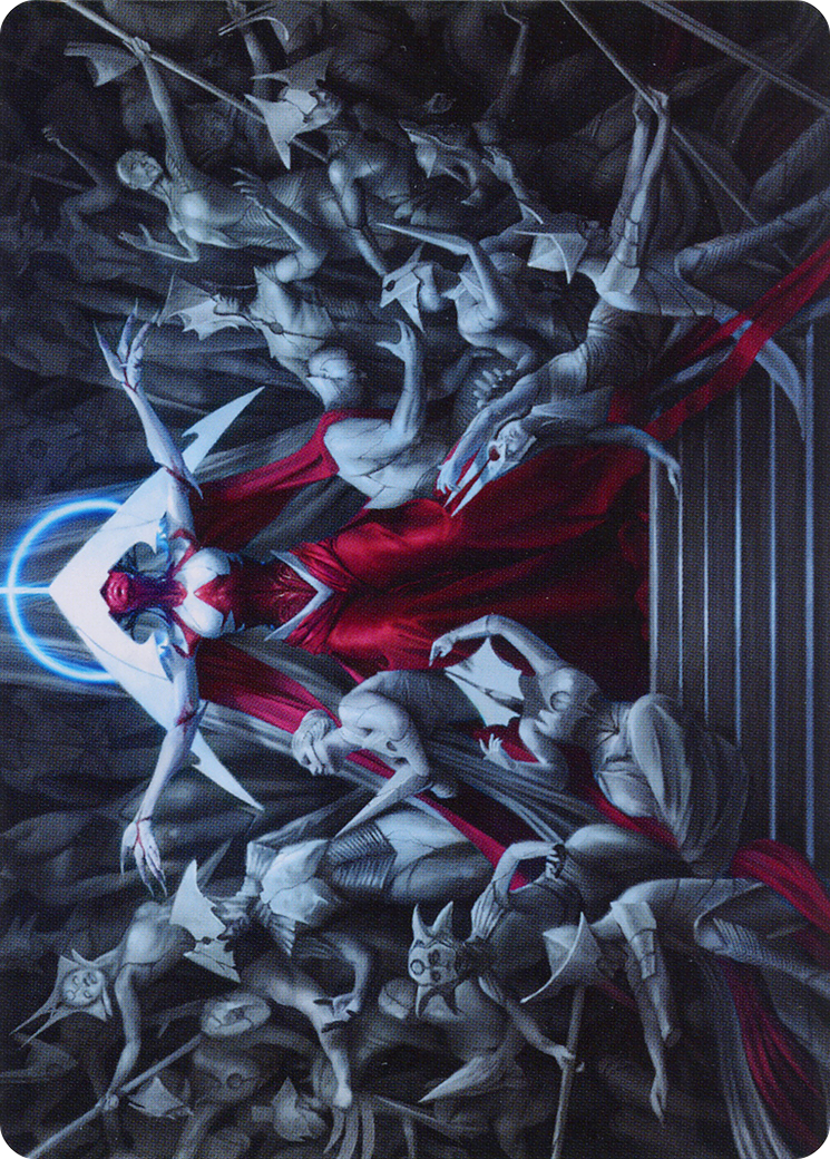 Elesh Norn, Mother of Machines // Elesh Norn, Mother of Machines (AONE-002) (Borderless) [Phyrexia: All Will Be One Art Series] Foil