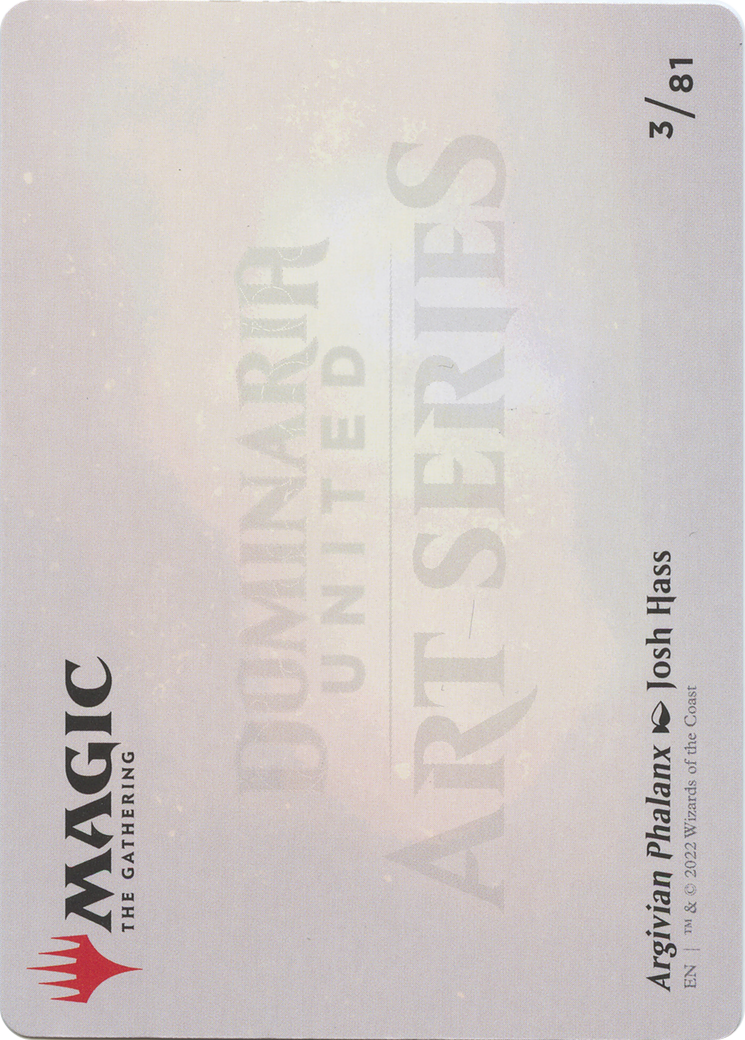 Argivian Phalanx // Argivian Phalanx (ADMU-003) (Borderless) [Dominaria United Art Series]