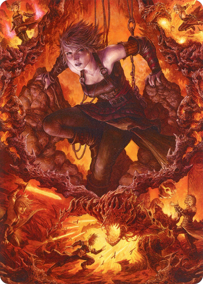 Nahiri, Heir of the Ancients // Nahiri, Heir of the Ancients (AZNR-004) (Borderless) [Zendikar Rising Art Series] Foil