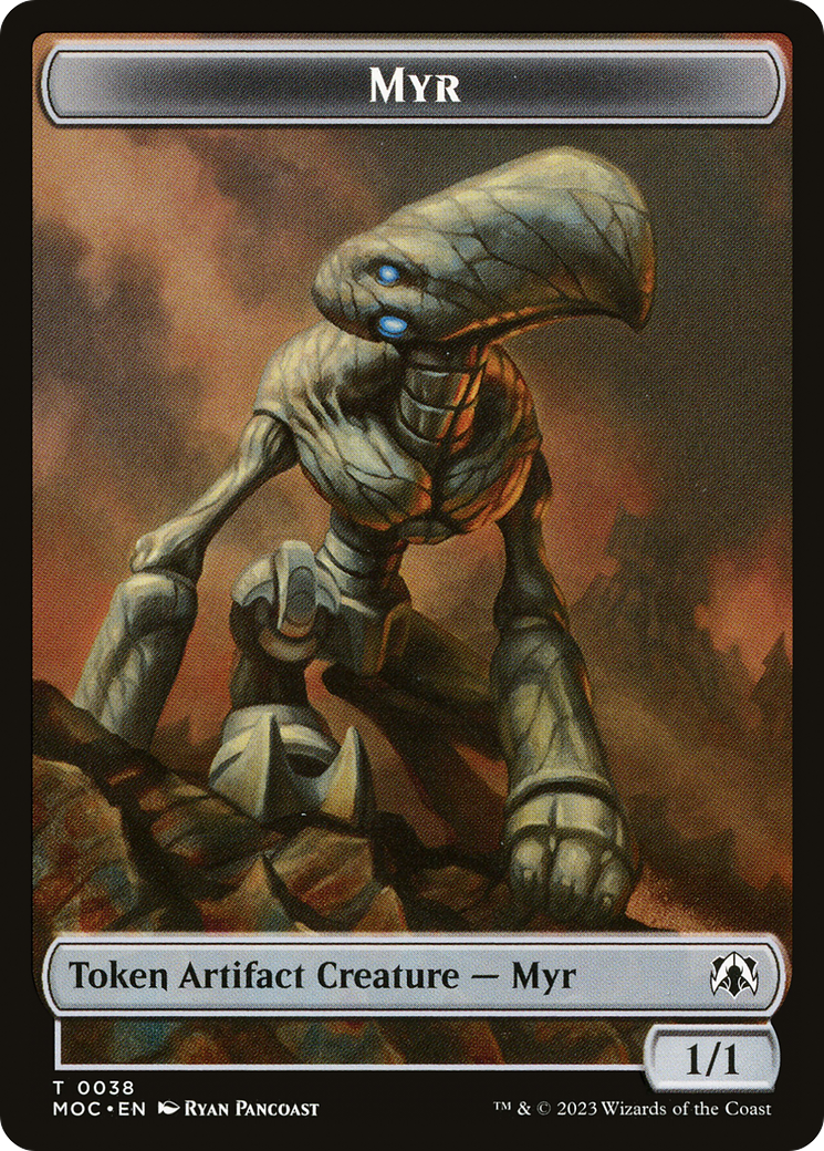 Myr (TMOC-038) [March of the Machine Commander Tokens]