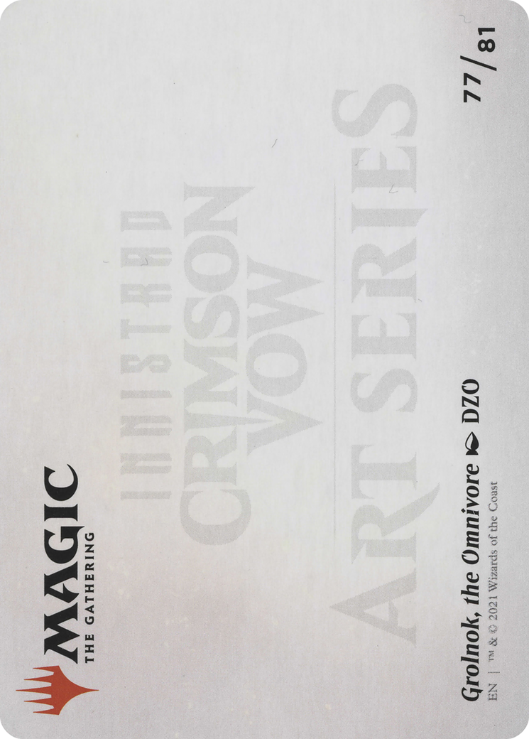 Grolnok, the Omnivore // Grolnok, the Omnivore (AVOW-077) (Borderless) [Crimson Vow Art Series]