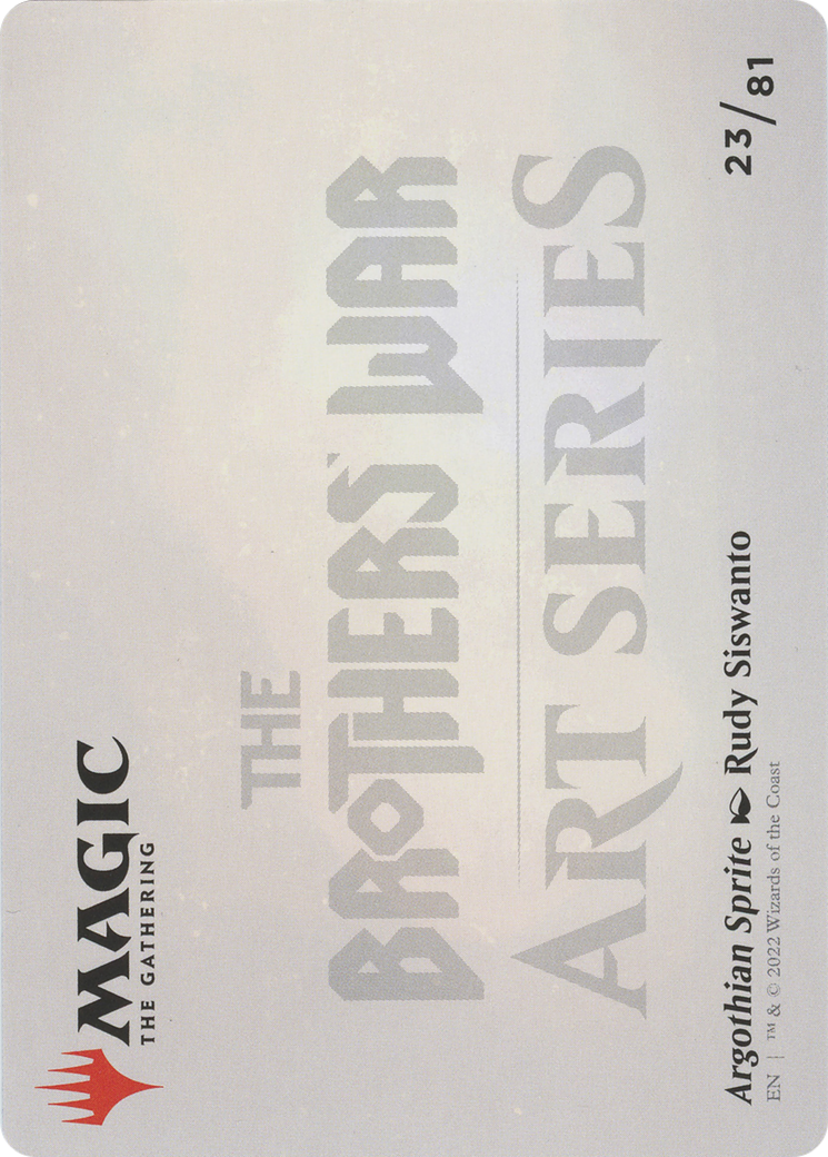 Argothian Sprite // Argothian Sprite (ABRO-023) (Borderless) [The Brothers' War Art Series] Foil