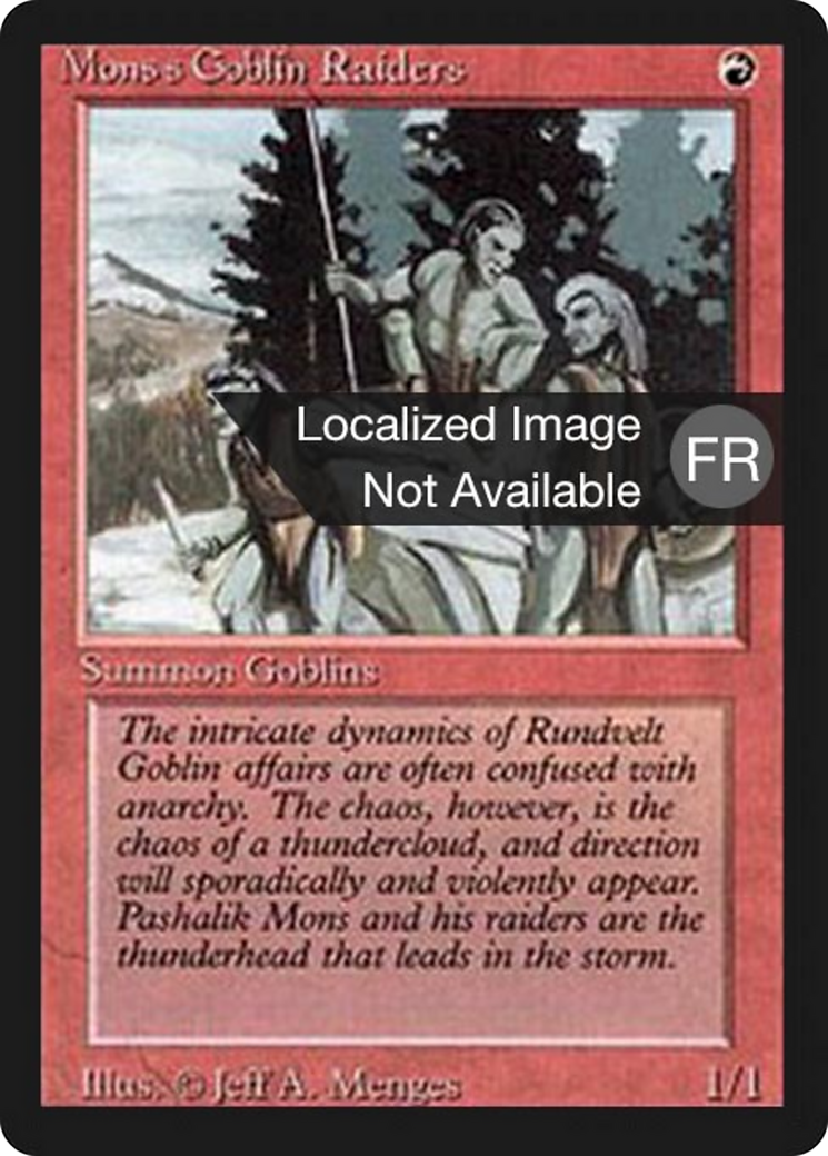 Mons's Goblin Raiders (FBB-167) [Foreign Black Border]