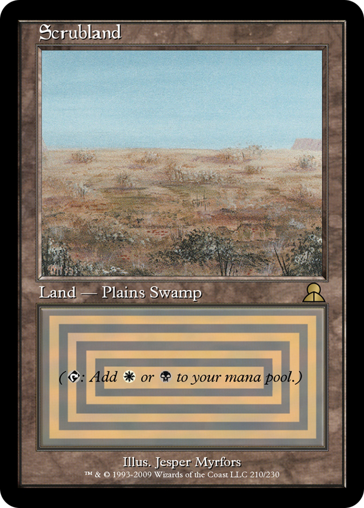 Scrubland (ME3-210) [Masters Edition III] Foil