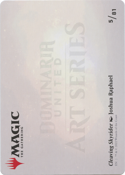 Cleaving Skyrider // Cleaving Skyrider (ADMU-005) (Borderless) [Dominaria United Art Series] Foil