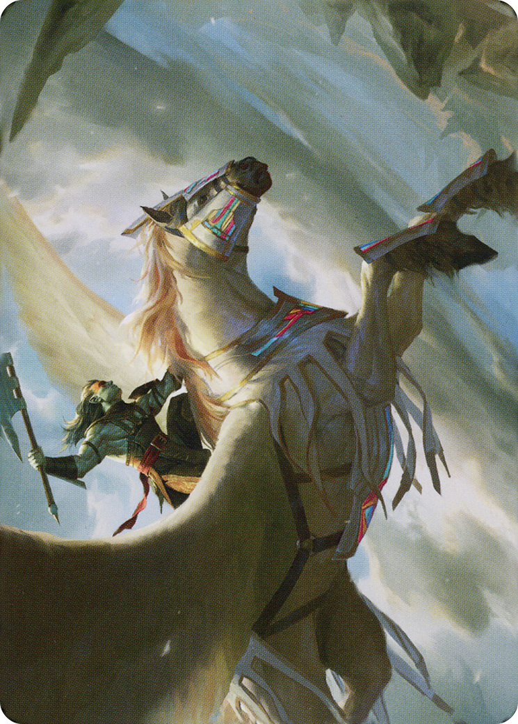 Cleaving Skyrider // Cleaving Skyrider (ADMU-005) (Borderless) [Dominaria United Art Series] Foil