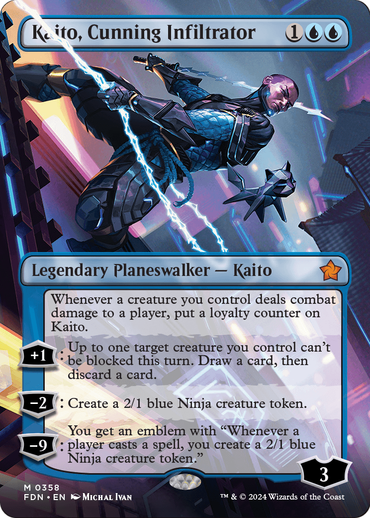 Kaito, Cunning Infiltrator (Borderless) [Foundations]