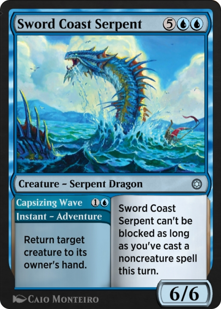 Sword Coast Serpent // Capsizing Wave (HBG-134) [Alchemy Horizons: Baldur's Gate]